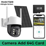 Solar WiFi Security Camera Outdoor Dual Lens 8MP 4K HD with Built - in Battery - stepyours.com