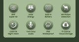INQMEGA Solar Powered PTZ Camera 5MP 4MP WiFi 4G CCTV With Two Way Audio - stepyours.com