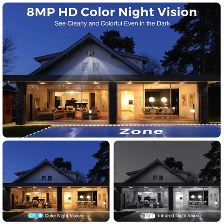 ANBIUX 4K 8MP WiFi Surveillance Camera Dual Lens Outdoor PTZ AI Human Detection - stepyours.com