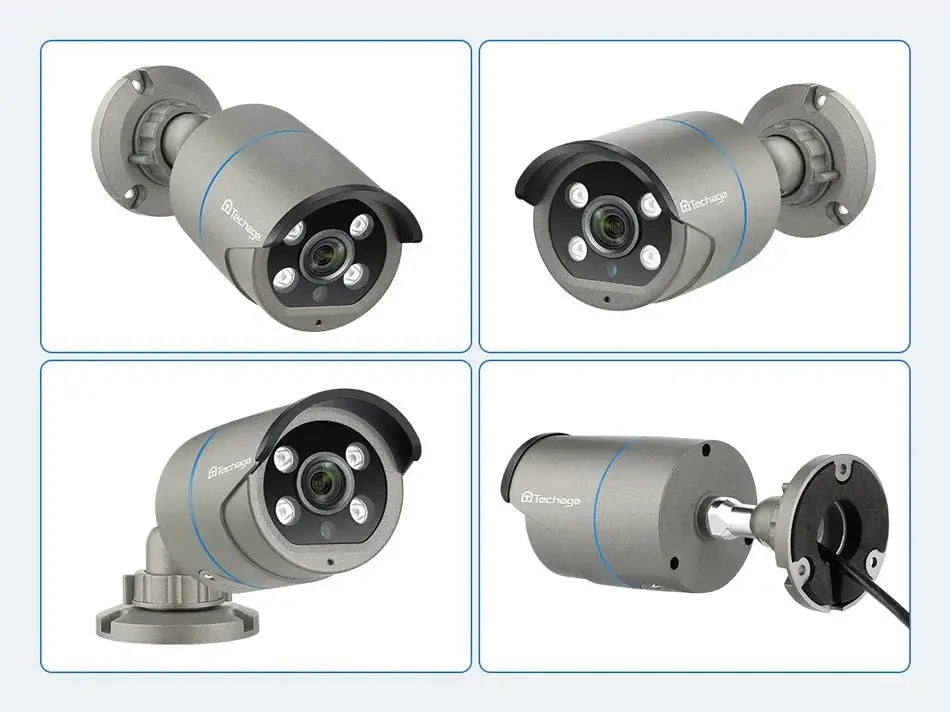 Techage AI PoE 4K Outdoor Security Camera With Two Way Audio For NVR - stepyours.com
