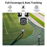 Three Lens PTZ IP Camera Outdoor HD WiFi Security Auto Tracking CCTV Hooks - stepyours.com