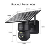 Shiwojia 4G Sim Solar Camera With WiFi 6W Dual Lens 12X Zoom