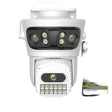 12MP Outdoor WiFi Camera - With 3 Lens PTZ AI Tracking For ICSEE App - stepyours.com