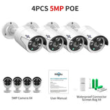5MP PoE Outdoor Security Camera With Night Vision And Audio
