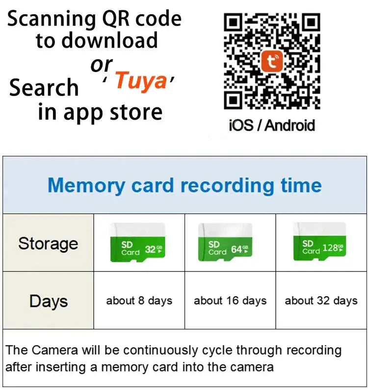 INQMEGA 5MP Tuya Outdoor PTZ Camera Ai Human Detect