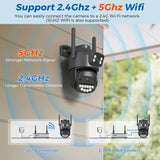 BESDER 5K 10MP WiFi PTZ Outdoor AI Human Detection CCTV Camera 4K IP66 - stepyours.com