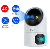 4K Auto Tracking PTZ Security Camera With Dual Lens