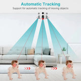 2K 4MP WiFi PTZ Security Camera With AI Tracking Features