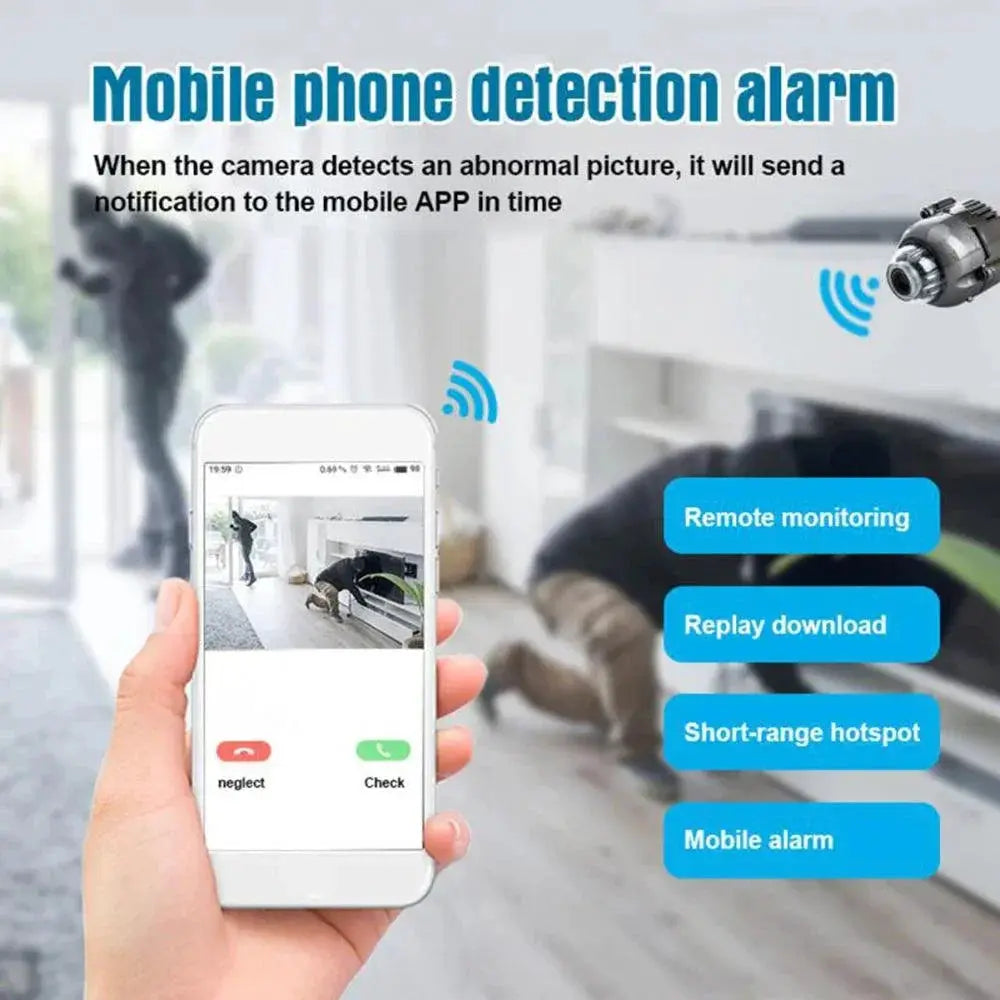 1080P HD Mini WiFi Security Camera With Sound Detection