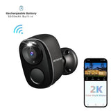 HEIYOUCAM WiFi Outdoor Security Camera 2K Battery AI Color Night Vision Hooks - stepyours.com