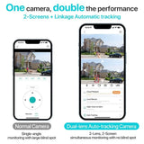 Dual Lens 360 Degree WiFi Camera IP66 Outdoor Security 8MP 4K PTZ - stepyours.com