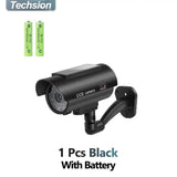 Solar Panel Dummy Camera With LED Flashing For Home Security