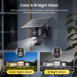 Shiwojia 4G Sim Solar Camera With WiFi 6W Dual Lens 12X Zoom