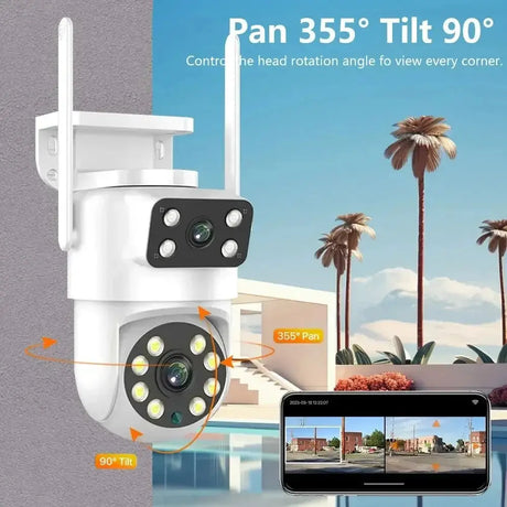 8MP Tuya WiFi PTZ Outdoor Security Camera With AI Auto Tracking Alexa ONVIF - stepyours.com
