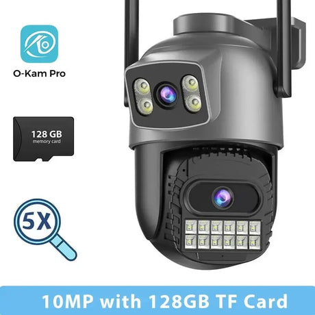 BESDER 15MP WiFi PTZ Outdoor Camera - Dual Screen, 10X Zoom, AI Human Detection - stepyours.com