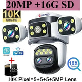 Smart Outdoor WiFi 6 Camera 20MP 10x Optical Zoom PTZ Auto Tracking Waterproof - stepyours.com