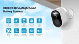 Never Miss A Moment Solar Powered 4MP Battery Spotlight Camera 2K Outdoor Tuya - stepyours.com