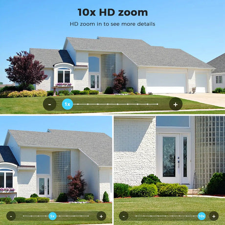 20MP PTZ WiFi Surveillance Camera 4 Lens 10X Zoom Outdoor Night Vision - stepyours.com