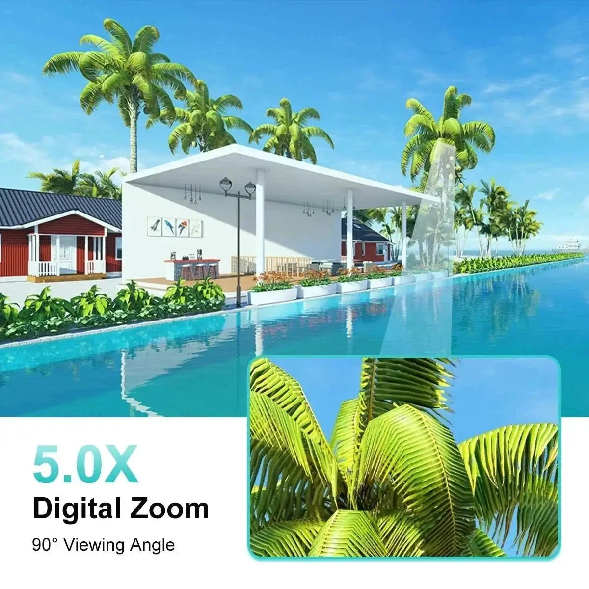 Yoosee 5MP Outdoor IP Camera Weatherproof IP66 360 PTZ Night Vision - stepyours.com