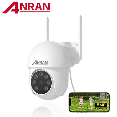 ANRAN 5MP Wired Security Camera With Dual Band WiFi 24x7 IP66 Alexa Compatible - stepyours.com