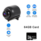 FHD 1080P Mini WiFi Security Camera For Baby Monitoring