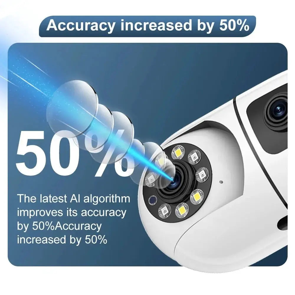 OK - A2 - EU PTZ WiFi Camera With Auto Tracking AI Detection Full Color Night Vision - stepyours.com