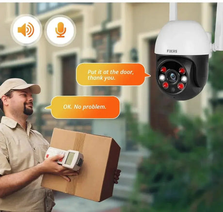 Fuers 8MP 4K Outdoor IP Camera - Auto Tracking And AI Human Detection Tuya Smart - stepyours.com