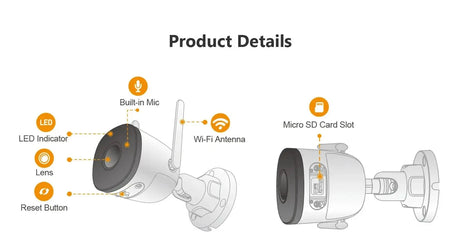 IMOU Ranger 4MP Bullet Lite Indoor Outdoor Security Camera AI Detection - stepyours.com