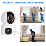 Hiseeu 2K PTZ Dome Camera Smart Home Security System
