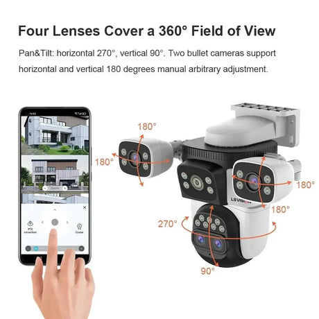 LS Vision LS - WL320 - 10X Outdoor PTZ Camera With Auto Tracking AI Pro - stepyours.com