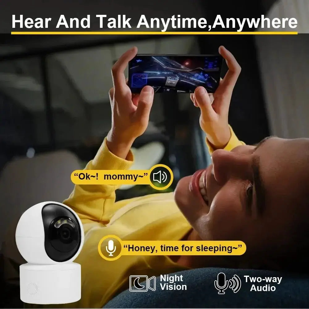 Yoosee 5MP WiFi Indoor PTZ Mini IP Camera - Color Night Vision And Two Way Audio - stepyours.com