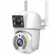 Tuya 8MP WiFi IP Camera PTZ Dual Lens Dual Screen Color Night Vision AI Alerts - stepyours.com