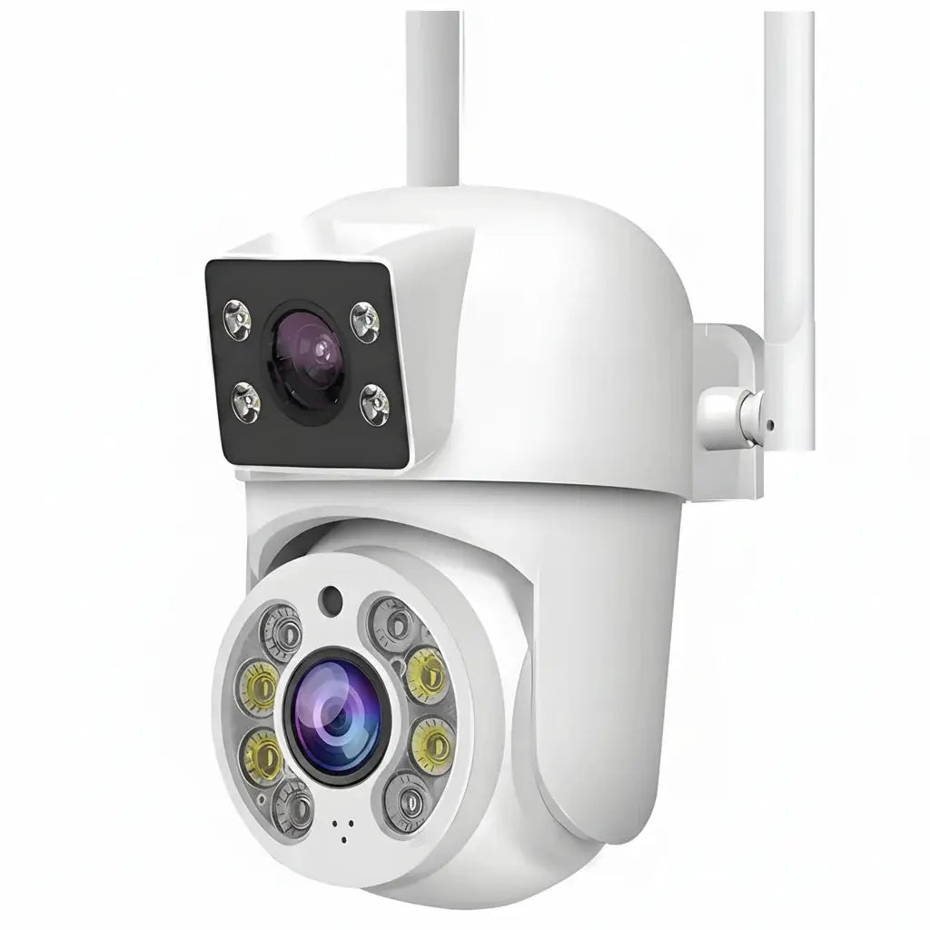 Tuya 8MP WiFi IP Camera PTZ Dual Lens Dual Screen Color Night Vision AI Alerts - stepyours.com