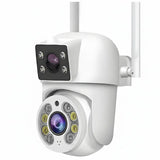 Tuya 8MP WiFi IP Camera PTZ Dual Lens Dual Screen Color Night Vision AI Alerts - stepyours.com
