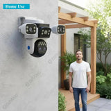 Smart Outdoor WiFi 6 Camera 20MP 10x Optical Zoom PTZ Auto Tracking Waterproof - stepyours.com