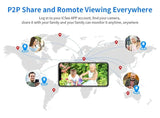 Hiseeu 4K 8MP PTZ WiFi IP Camera With 8X Zoom Night Vision And Smart Detection - stepyours.com