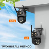 WONSDAR Outdoor WiFi IP Camera - 8x Zoom Triple Lens PTZ With Auto Tracking - stepyours.com
