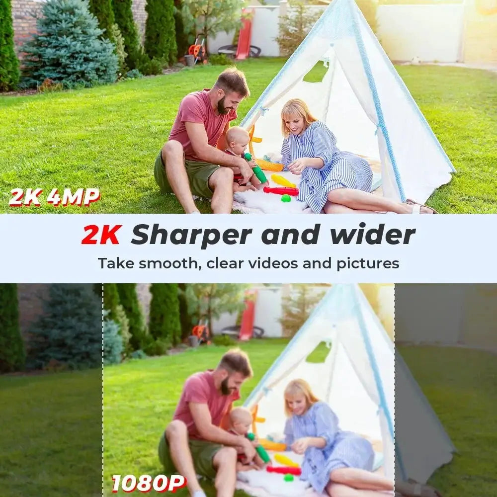 Smart 4MP Wireless Outdoor PTZ Camera With AI Auto Tracking Night Vision - stepyours.com