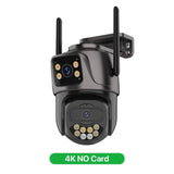 6K 9MP Outdoor Tri - Lens WiFi IP Camera - Auto Tracking And Dual Screen - stepyours.com