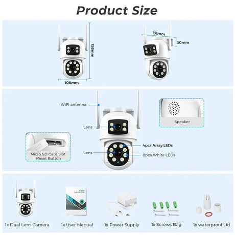 Hiseeu Smart Surveillance Camera Enhanced AI Security Tech