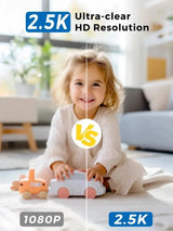 PEGATAH 5MP One - Touch Call Indoor Baby Monitor WiFi Color Night Vision - stepyours.com