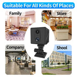 5MP Mini Camera 4G IP CCTV Two Way Audio 3000mAh Battery 64GB Night Vision - stepyours.com