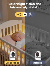 PEGATAH 5MP One - Touch Call Indoor Baby Monitor WiFi Color Night Vision - stepyours.com