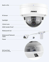 ANNKE 12MP Outdoor Dual Light PoE Security Camera IP67 Night Vision C1200 - stepyours.com