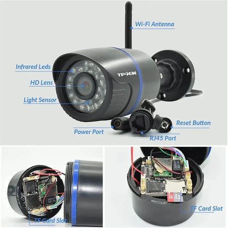 4MP Outdoor WiFi Bullet Security Camera - CamHi CamHipro Compatible Alerts - stepyours.com