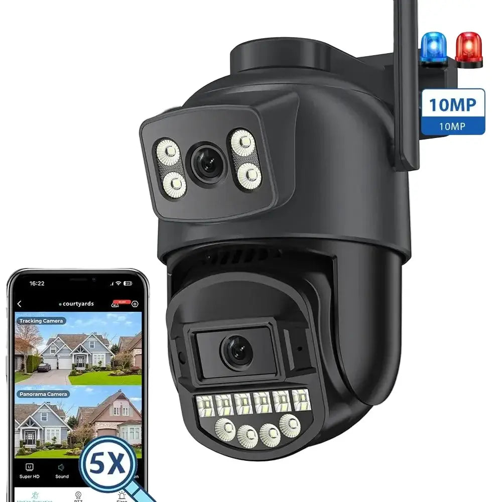 BESDER 5K 10MP WiFi PTZ Outdoor AI Human Detection CCTV Camera 4K IP66 - stepyours.com