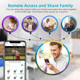 Outdoor Wireless Security IP Camera 6K 12MP Dual Lens PTZ Smart Tracking - stepyours.com