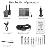 INQMEGA 8MP 4G SIM Card WiFi Solar Camera Outdoor Security