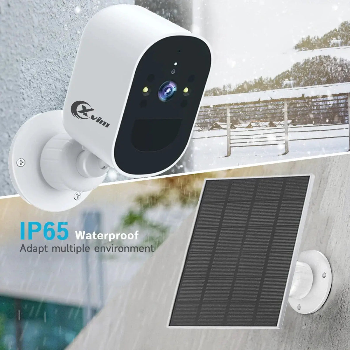 XVIM Solar Security Camera 1080P Wireless Battery Powered Outdoor Smart Motion - stepyours.com