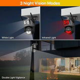 IP Camera 6K 9MP WiFi Outdoor Camera - 3 Lens Dual Screen PTZ With 8x Zoom - stepyours.com